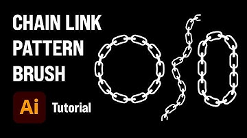 How to create simple chain link pattern brush | Adobe illustrator tutorial