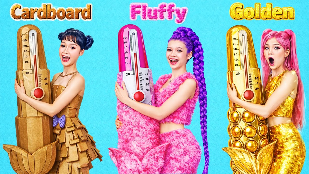 Kartonowa vs Fluffy vs Złota Syrena Huntrix | KPop Demon Hunters w Szpitalu