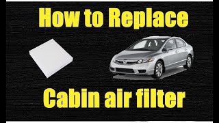 How to replace  2006 - 2015 8th gen Honda civic cabin air filter by Jack of All 145 views 1 year ago 2 minutes, 48 seconds