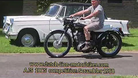 AJS 18CS competition Scrambler 1958