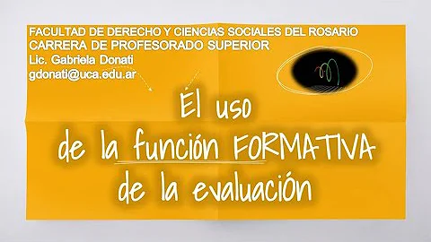 ¿Cuando la evaluación se convierte en formativa?