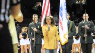 Star Spangled Banner/National Anthem 11 yr old Tristan McIntosh Vanderbilt v LSU Basketball 2012