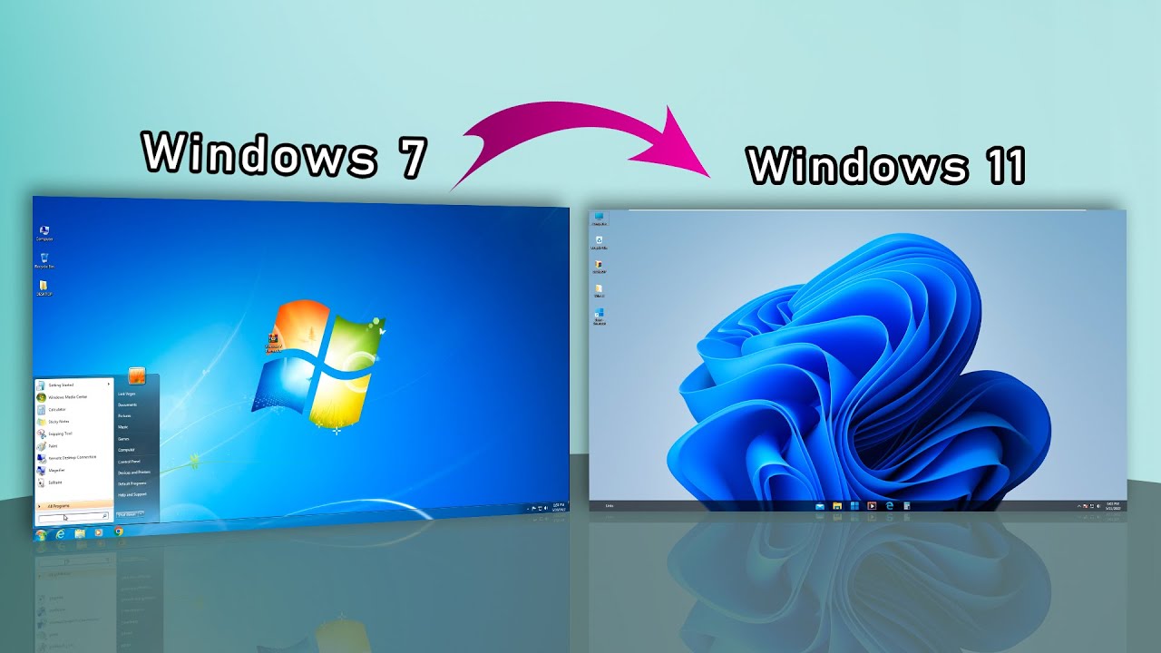 How do I make Windows 7 look like 11?
