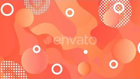 Orange Abstract Background With White Dots And Circles. | Motion Graphics - Videohive template
