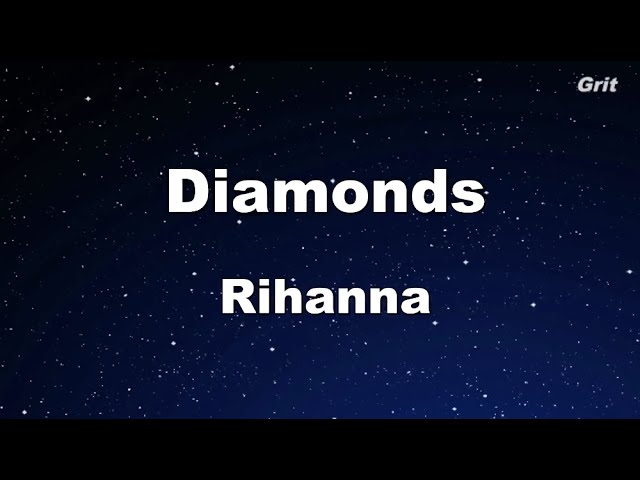 Diamonds - Rihanna Karaoke 【No Guide Melody】 Instrumental class=