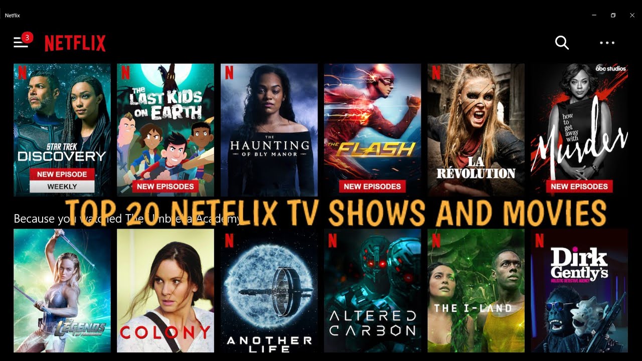 Top 20 netflix movies and tv shows YouTube