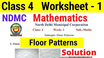 NDMC Class 4 Maths worksheet 1 solution Week 1 (06/04/2021) || worksheet 1 class 4th maths
