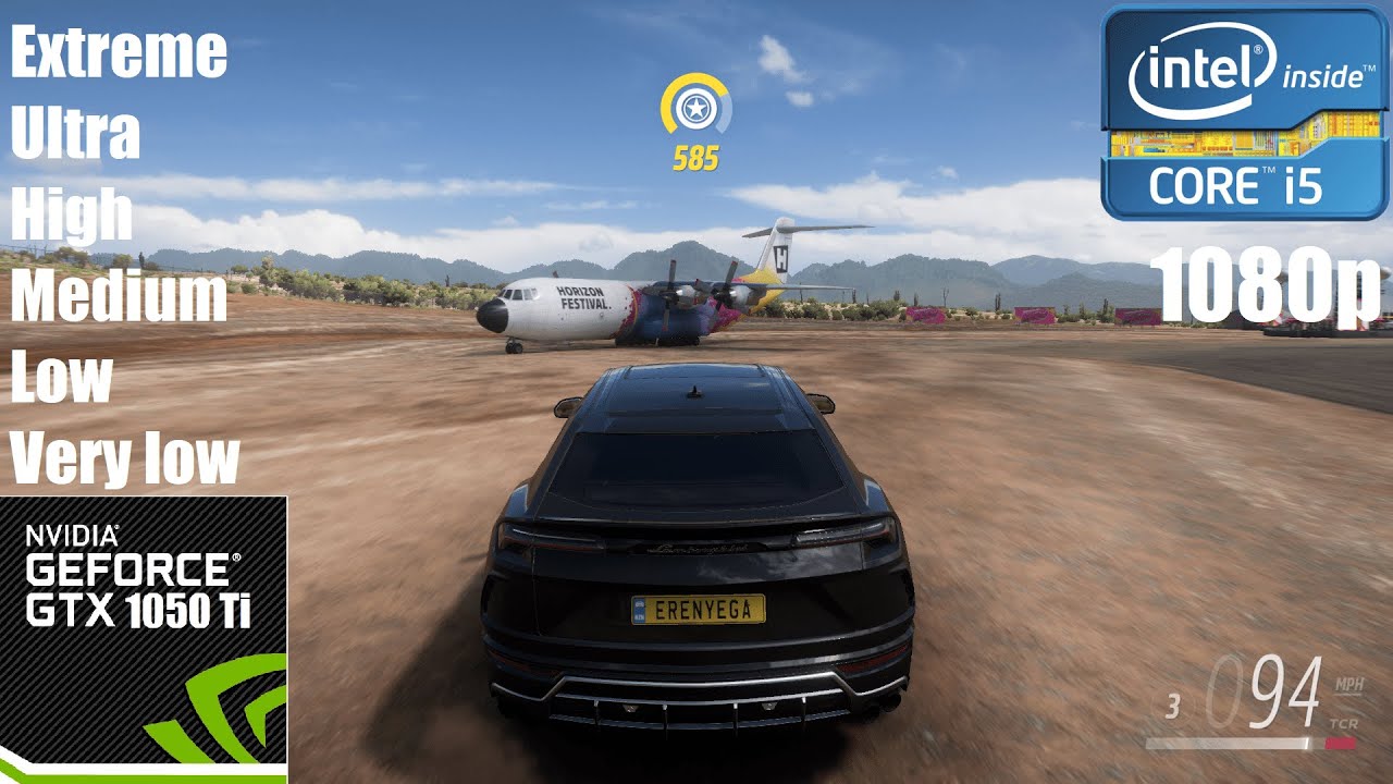 Forza Horizon 5 on I5 2500 + Gtx 1050 Ti | 1080p All Settings Tested