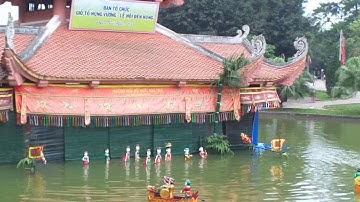 Múa rối nước ở Lễ hội Đền Hùng