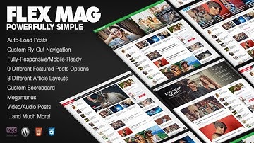 Flex Mag - Responsive WordPress News Theme Free Download
