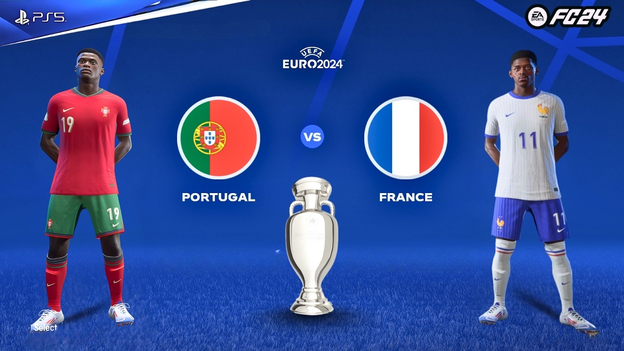 NUNO MENDES VS DEMBELE! ⚡ Portugal vs France 2-1 | Euro 2024 Group Stage Highlights (FC 24) #fc24