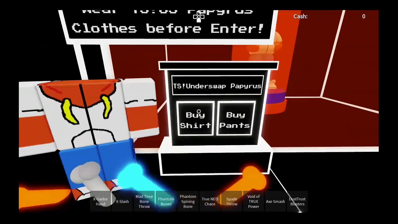 underswap papyrus shirt roblox