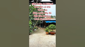 Nhà vườn ao hồ 11256m2 mặt tiền bê tông gần QL1A #đất_đồng_nai #đất_vườn_đồng_nai #đất_hưng_lộc #đất