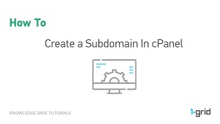 how to create a subdomain in cpanel