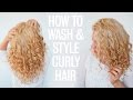 How to wash and style curly hair