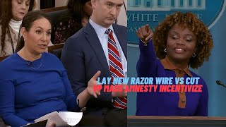 TX lay new razor wire vs cut wires; VP Harris mass amnesty incentivize lawlessness