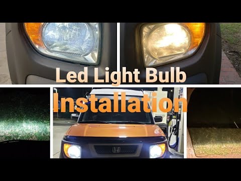 Headlight LED bulbs replacement  - Honda Element Upgrade your Visibility