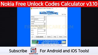 Nokia Free Unlock Codes Calculator V3 10 Feature Phones Repair Tool