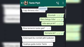 CHAT WA MESUM||DISURUH NGANTER TANTE PIPIT DAN MAU DIKASIH ENAK²🤣!!!