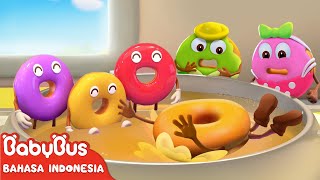 Donat warna-warni yang lezat🍩😋💕 | Makanan Enak | Kiki dan Miumiu | BabyBus Bahasa Indonesia