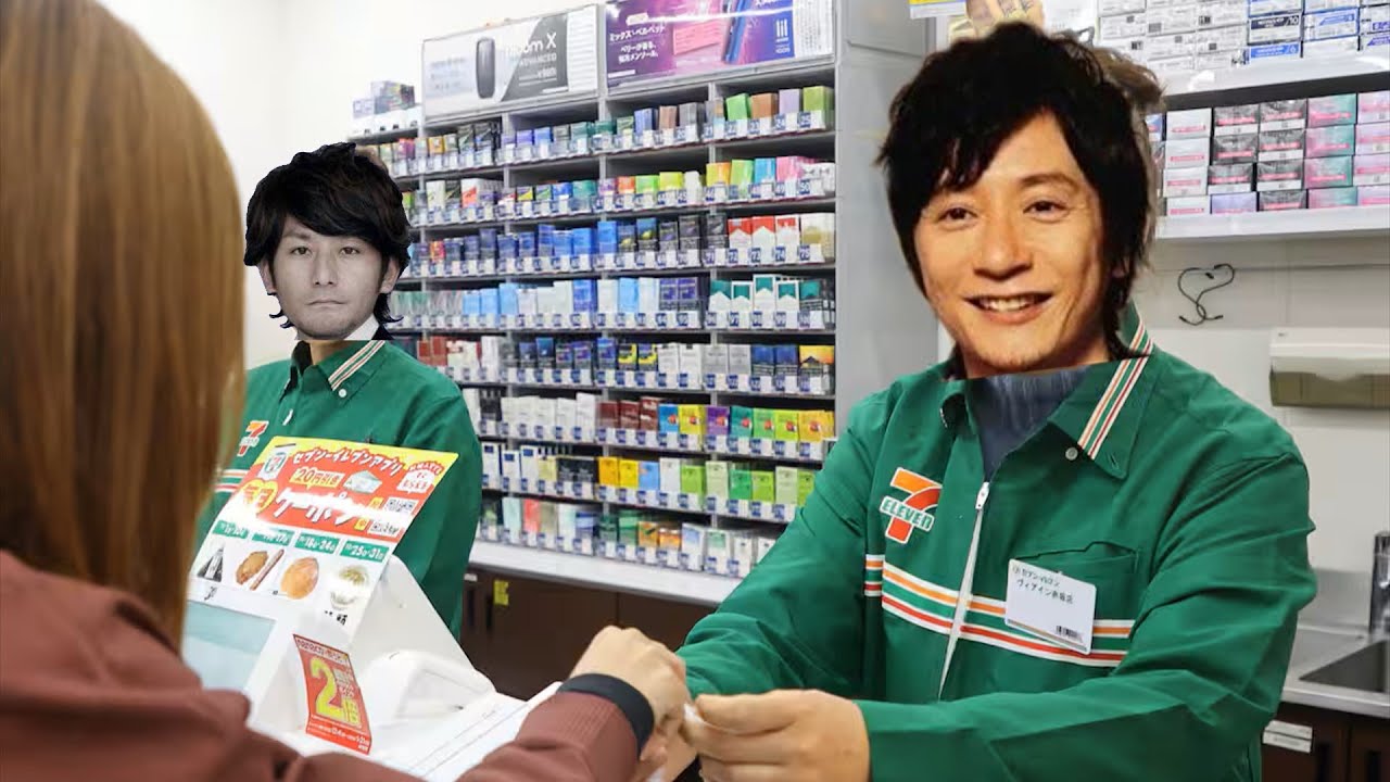 深夜のコンビニでバイトするポルノグラフィティの岡野昭仁さん - YouTube