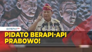 Pidato Berapi-api Prabowo Subianto di Hadapan Ribuan Purnawirawan Bahas Soal Hal Ini