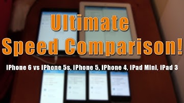 iPhone 6 vs iPhone 5s, 5, 4, iPad Mini, iPad 3 - Speed Comparison (GeekBench + Real World Tests)
