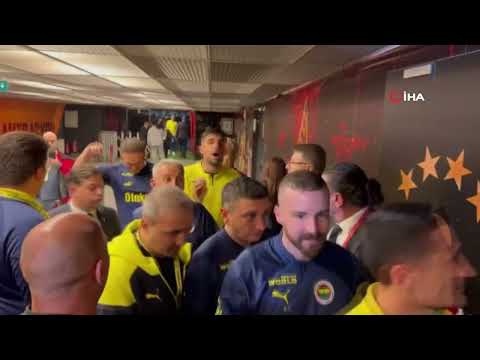 Galatasaray - Fenerbahçe maçının ardından soyunma odası koridorları karıştı