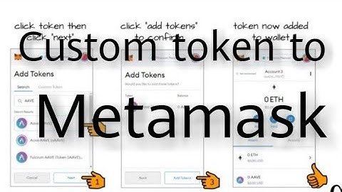 Add custom ERC20 and BEP20 token to metamask.