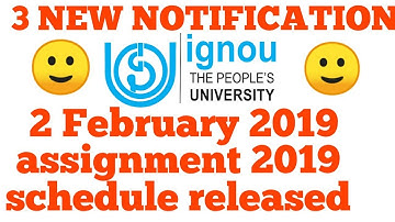 ignou new notification assignment 2018-19 bshf 101 download information || chauhan videos ignou