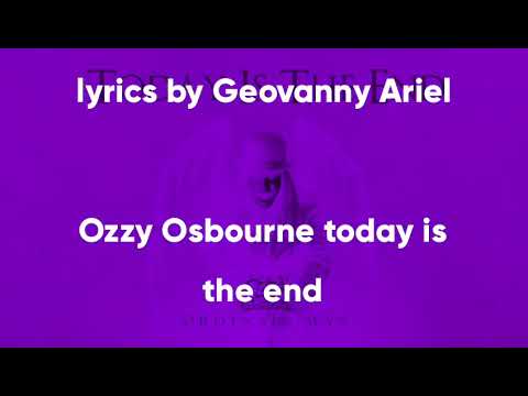 Ozzy Osbourne today is the end sub inglés-español