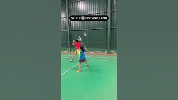 Simple footwork in 3 steps ✅ #badminton