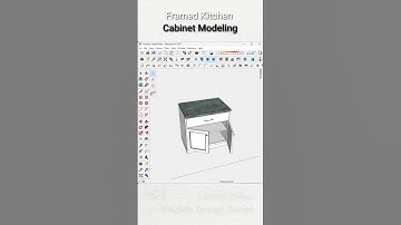 Framed Kitchen Cabinet Modelingn Pt. 1 #SketchUp #tutorial #kitchen #sketchup_core #shorts