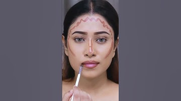 Is it satisfying? Normal dewy look  #shorts #satisfyingvideo #makeuphack #barshapatra