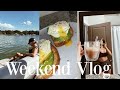 weekend in my life vlog: lake day, trying this AGAIN, cleaning &amp; more.