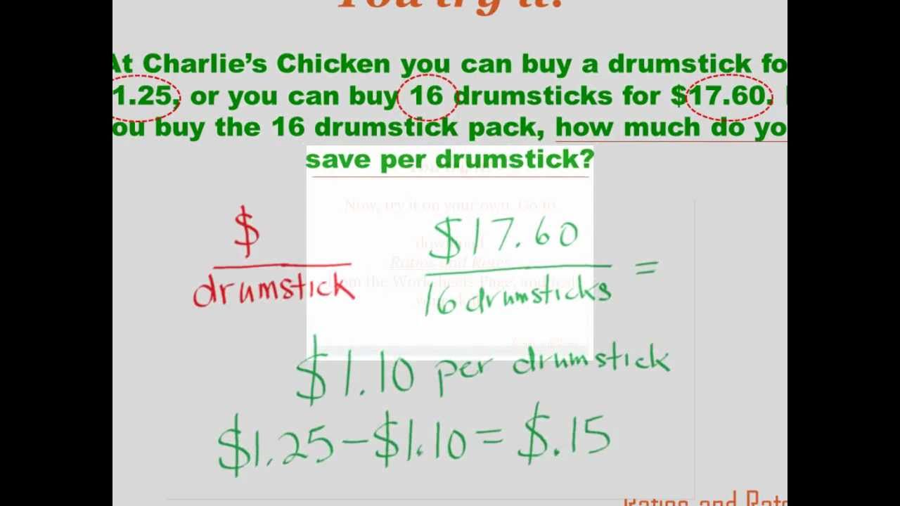 Number Sense - Ratios and Rates: 7th grade math - YouTube