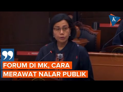 Sidang Sengketa Pemilu 2024 di MK, Sri Mulyani: Kami Percaya Forum Ini Cara Merawat Nalar Publik