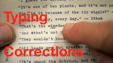 Typing Corrections