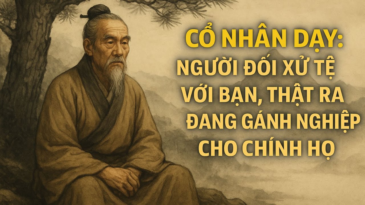 Triết Lý Cổ Nhân: Người Đối Xử Tệ Với Bạn, Thật Ra Đang Gánh Nghiệp Cho Chính Họ