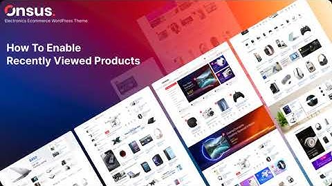 How to enable Recently Viewed Products