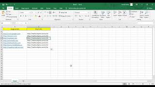 Make unlimited bit.ly type short URLs from Microsoft Excel