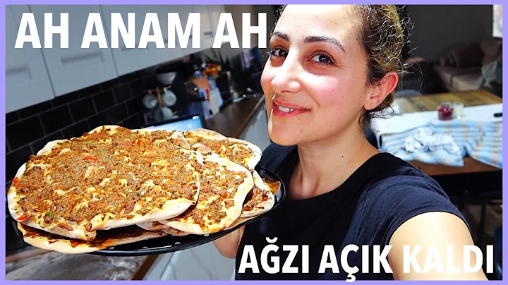 ANNEM ve YENGEM ILE TARIF KEYFI  bi LAHMACUN YAPTI...