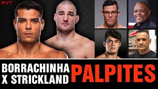 QUEM VENCE NO UFC 302? BORRALHO, VINICIO, PEREGRINO E CARLÃO ANALISAM BORRACHINHA X STRICKLAND