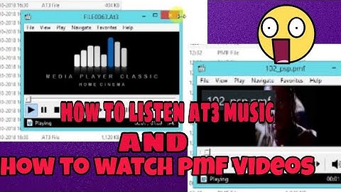 How to watch pmf videos and how to listen at3 Music in PC for PSP ( requested video )