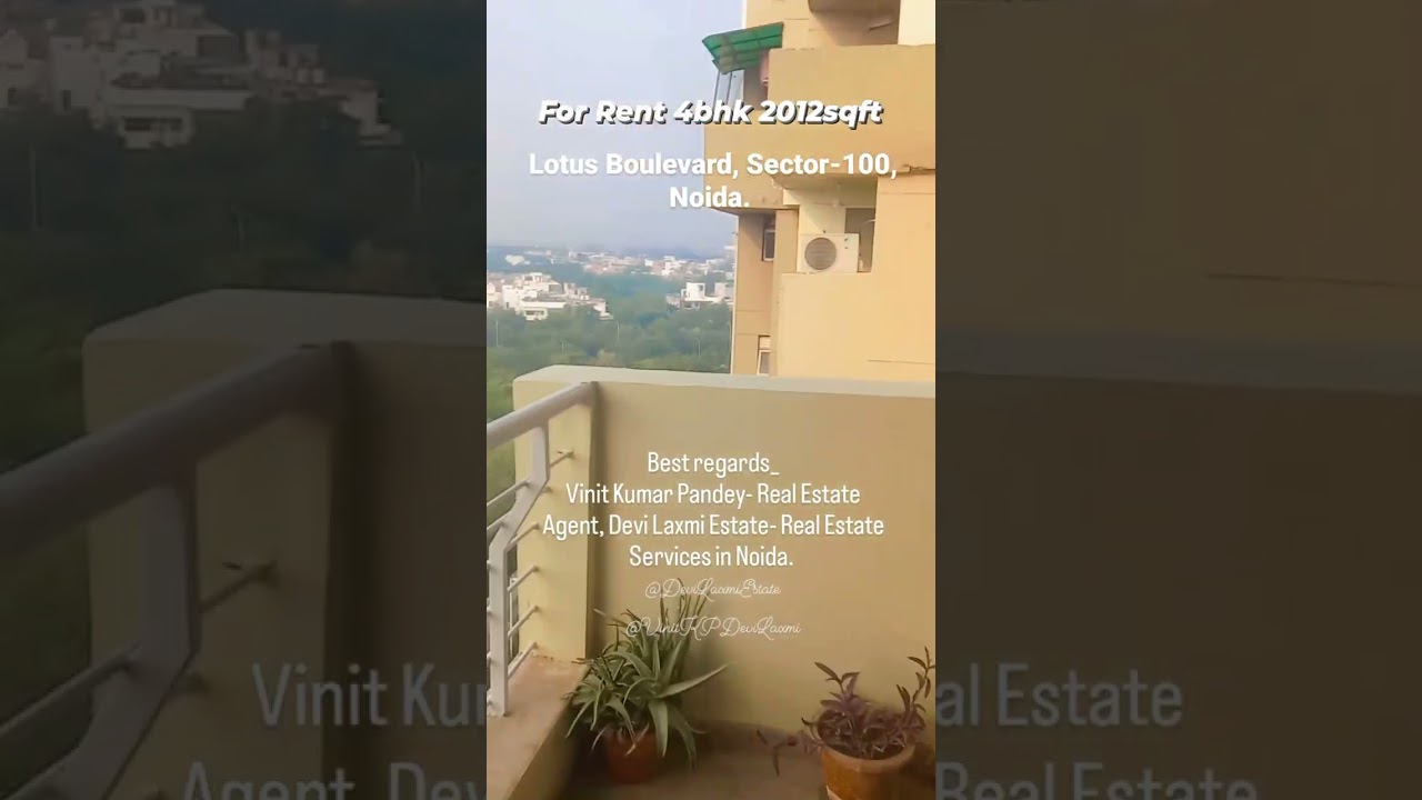 2012sqft@45000 for rent ready to move in Lotus Boulevard Sector-100 Noida. Call@8800440607