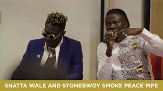 SHATTA WALE AND STONEBWOY UNITE AFTER THE INCIDENT AT THE  VODAFONE GHANA MUSIC AWARDS.