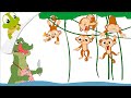 3 Cheeky Monkeys Swinging In The Tree