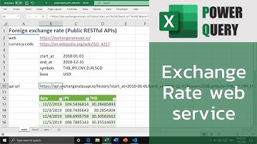 สอน Excel: การดึงข้อมูลอัตราแลกเปลี่ยนรายวันจาก RESTful api ด้วย PowerQuery