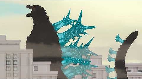 Godzilla Minus One Atomic Breath Scene Ginza | Recreación | Stick Nodes Animation 