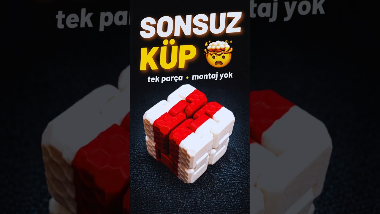 SONSUZ KÜP | KATLADIKÇA KATLANIYOR 🤯 | 3D Print Infinity Cube